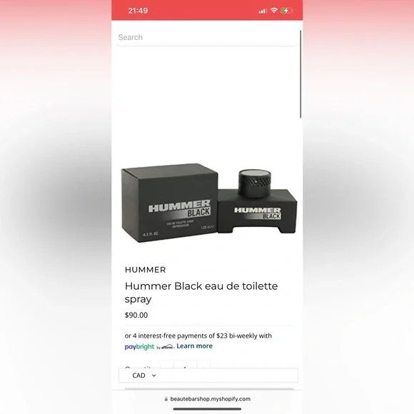 Hummer Black (125ml) - Picture 2 of 2